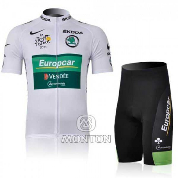 Europcar Pro Team Vendee Radbekleidung Radtrikot Kurzarm und Fahrradhosen Kurz weiß J5NU2 Europcar Pro Team Vendee Radbekleidung Radtrikot Kurzarm und Fahrradhosen Kurz weiß J5NU2