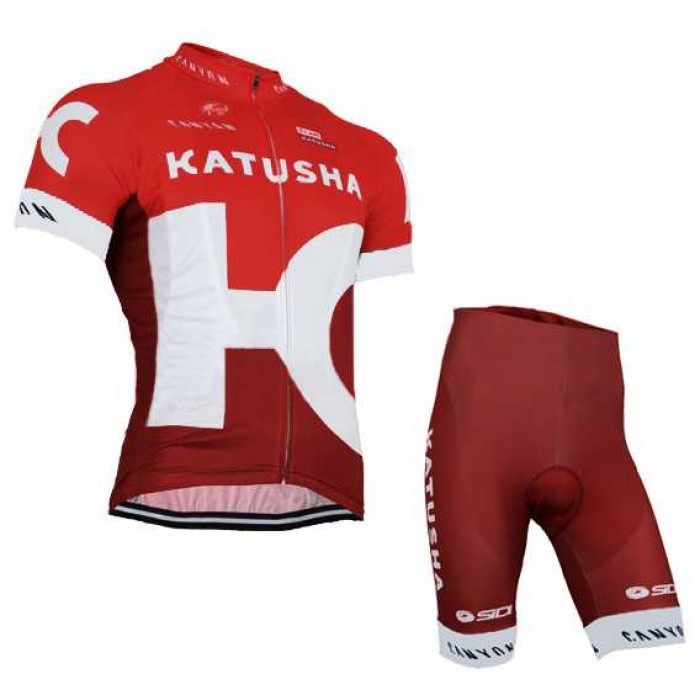 2016 KATUSHA Korte mouw+Korte Fietsbroek WVZ4S 2016 KATUSHA Korte mouw+Korte Fietsbroek WVZ4S