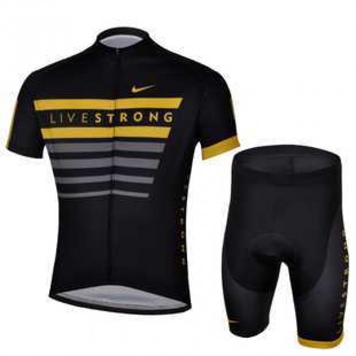 2013 Livestrong Radbekleidung Radtrikot Kurzarm und Fahrradhosen Kurzje Schwarz gelb K1H0O 2013 Livestrong Radbekleidung Radtrikot Kurzarm und Fahrradhosen Kurzje Schwarz gelb K1H0O