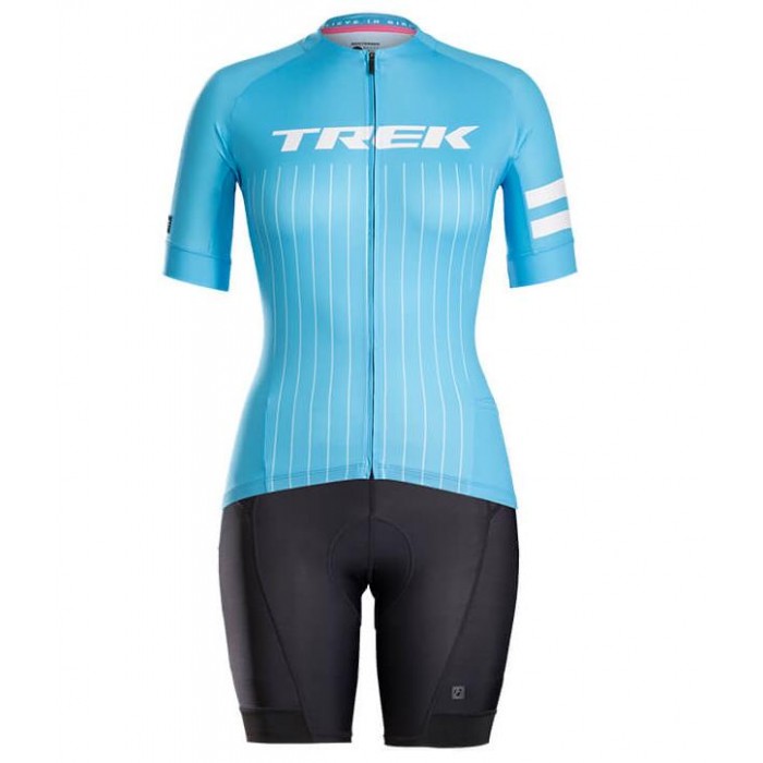 BONTRAGER Anara blau Damen Fahrradbekleidung Radteamtrikot Kurzarm+Kurz Radhose FH5MJ BONTRAGER Anara blau Damen Fahrradbekleidung Radteamtrikot Kurzarm+Kurz Radhose FH5MJ
