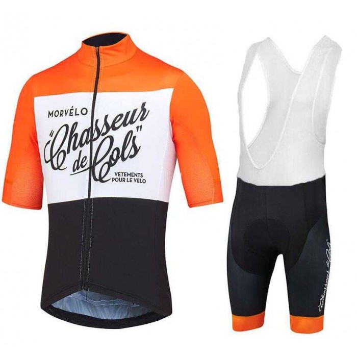 2017 Morvelo Nauty Nth Fahrradbekleidung Radteamtrikot Kurzarm+Kurz Radhose Kaufen oranje Q83BJ