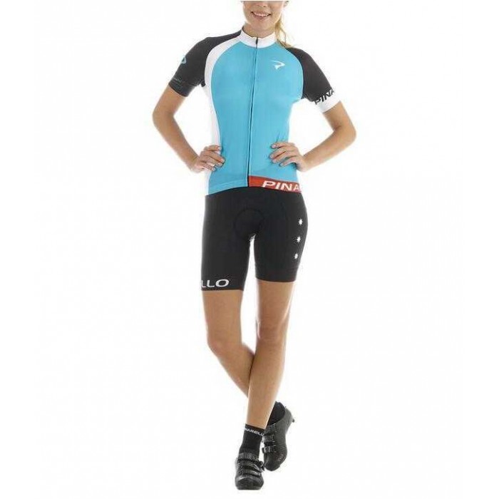 2016 Pinarello Fahrradbekleidung Radtrikot Kurzarm+Kurz Radhose blau Vrouw 0HRB9 2016 Pinarello Fahrradbekleidung Radtrikot Kurzarm+Kurz Radhose blau Vrouw 0HRB9