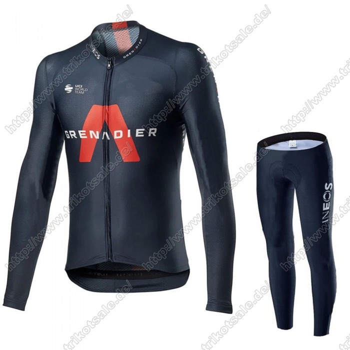 Team INEOS Grenadier 2021 Fahrradbekleidung Radtrikot Langarm+Lang Trägerhose SFFZH Team INEOS Grenadier 2021 Fahrradbekleidung Radtrikot Langarm+Lang Trägerhose SFFZH