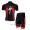 Specialized S-work Radbekleidung Radtrikot Kurzarm und Fahrradhosen Kurz Schwarz Rot Y2202