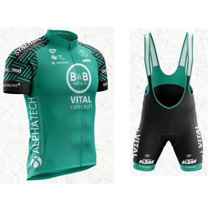 VITAL CONCEPT 2020 Fahrradbekleidung Radtrikot kurzarm+Trägerhose kurz VITAL CONCEPT 2020 Fahrradbekleidung Radtrikot kurzarm+Trägerhose kurz