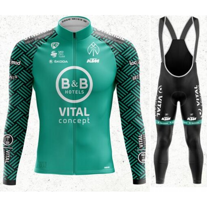 VITAL CONCEPT 2020 Fahrradbekleidung Radtrikot langarm+Trägerhose lang VITAL CONCEPT 2020 Fahrradbekleidung Radtrikot langarm+Trägerhose lang