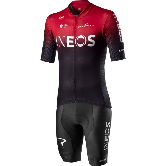 TEAM INEOS 2020 Fahrradbekleidung Set Competizione Radtrikot kurzarm+Competizione Radhose kurz TEAM INEOS 2020 Fahrradbekleidung Set Competizione Radtrikot kurzarm+Competizione Radhose kurz