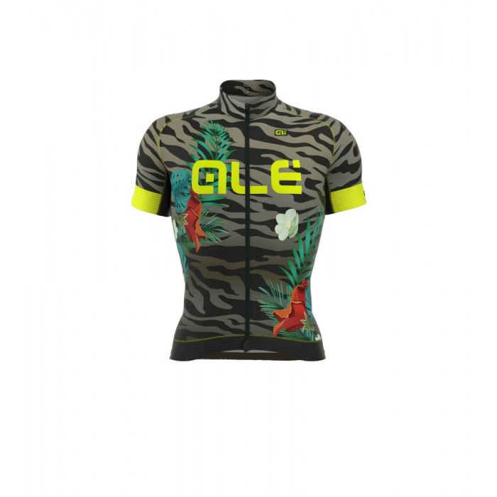ALE PRR FLOWERS Fahrradbekleidung Radtrikot grijs BN6IQ ALE PRR FLOWERS Fahrradbekleidung Radtrikot grijs BN6IQ
