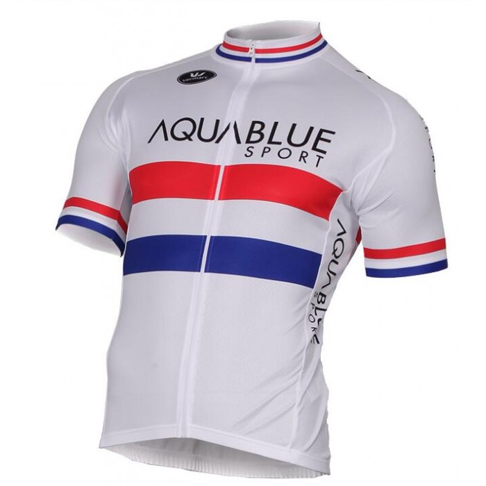 2017 Auqa blue Fahrradtrikot Radsport weiß 0G45M 2017 Auqa blue Fahrradtrikot Radsport weiß 0G45M