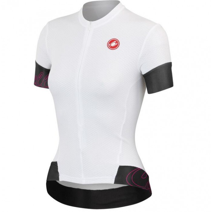 2016 Castelli vrouwen Fortuna Fahrradbekleidung Radtrikot weiß Schwarz 10ZES 2016 Castelli vrouwen Fortuna Fahrradbekleidung Radtrikot weiß Schwarz 10ZES