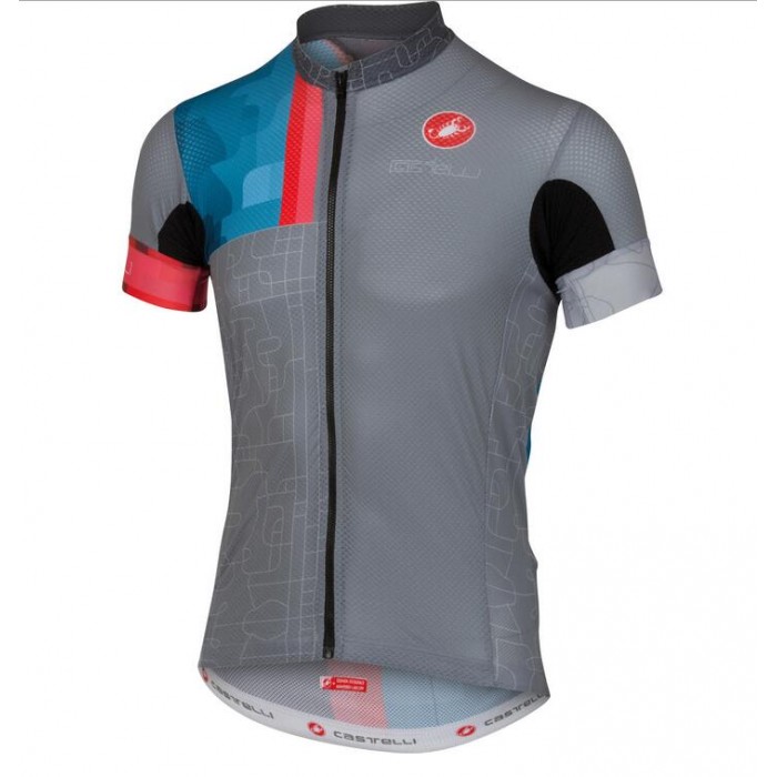 2016 Castelli Rodeo Fahrradbekleidung Radtrikot grijs J0UML