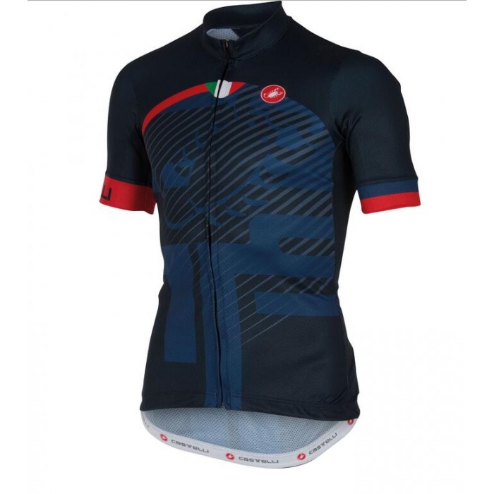 2016 Castelli Veleno Fahrradbekleidung Radtrikot Schwarz blau E2KTT 2016 Castelli Veleno Fahrradbekleidung Radtrikot Schwarz blau E2KTT