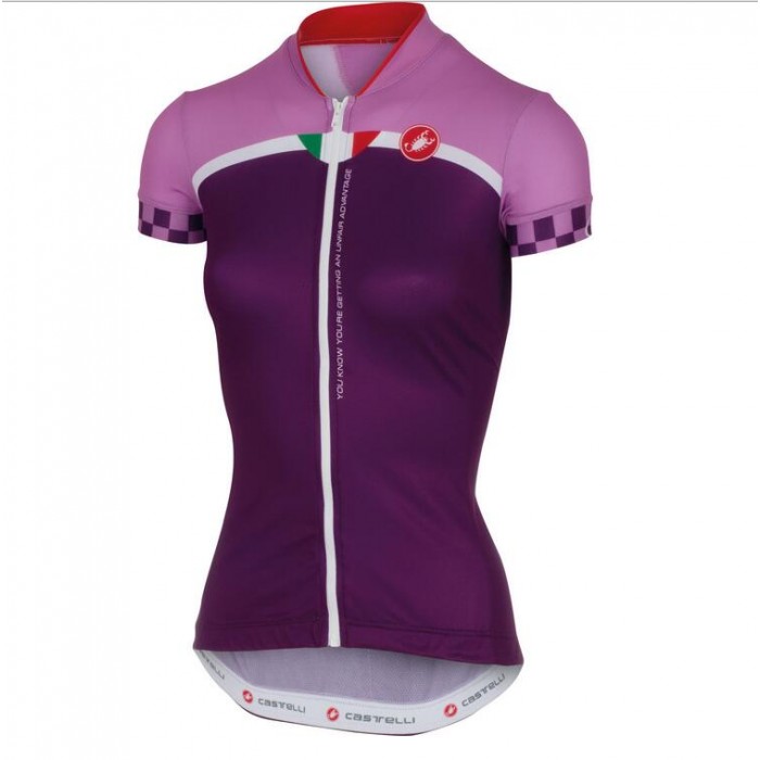 2016 Castelli vrouwen Duello Fahrradbekleidung Radtrikot purper 1N2AP 2016 Castelli vrouwen Duello Fahrradbekleidung Radtrikot purper 1N2AP