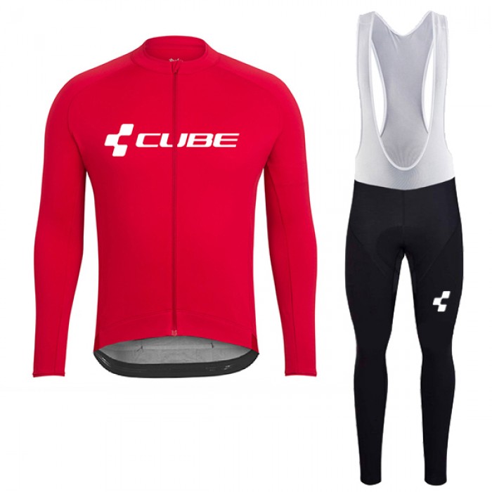 2018 Cube Rot Fahrradbekleidung Set Langarmtrikot+Lange Trägerhose 6VLQM 2018 Cube Rot Fahrradbekleidung Set Langarmtrikot+Lange Trägerhose 6VLQM