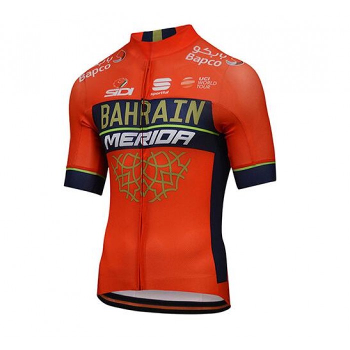 Bahrain Merida 2018 Fahrradbekleidung Radtrikot 4NUET