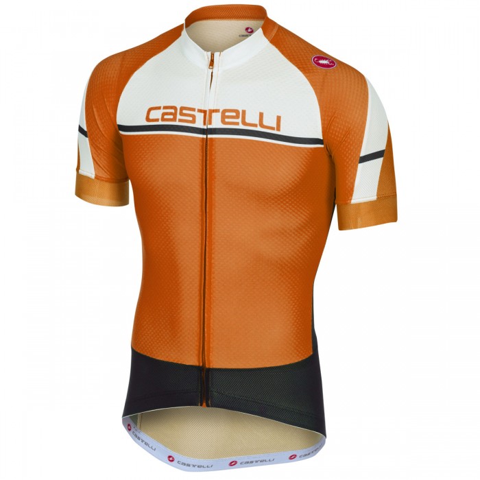 Castelli Distanza oranje Fahrradbekleidung Radtrikot 8M9Q9 Castelli Distanza oranje Fahrradbekleidung Radtrikot 8M9Q9