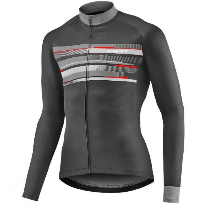 Giant Rival Fahrradbekleidung Radtrikot Langarm black/gray 1NFVU Giant Rival Fahrradbekleidung Radtrikot Langarm black/gray 1NFVU