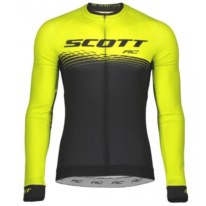SCOTT RC PRO Fahrradbekleidung Radtrikot Langarm sulphur yellow/black GW65A SCOTT RC PRO Fahrradbekleidung Radtrikot Langarm sulphur yellow/black GW65A