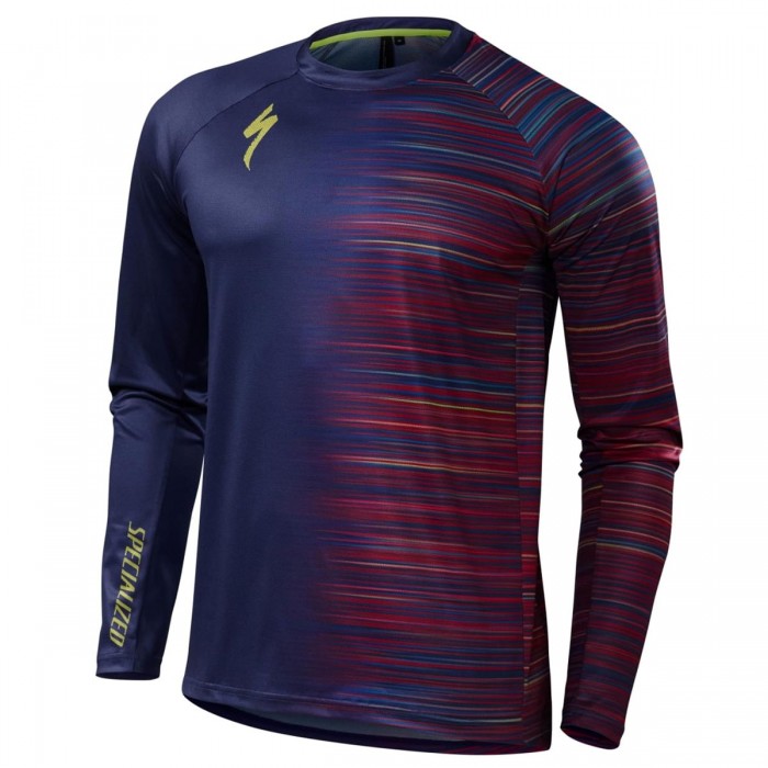 Specialized Demo-blau Fahrradbekleidung Radtrikot Langarm HGQT2 Specialized Demo-blau Fahrradbekleidung Radtrikot Langarm HGQT2