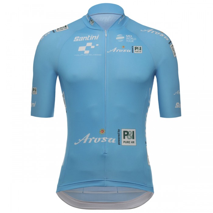 Tour de Suisse 2018 blau Fahrradbekleidung Radtrikot CQE9O