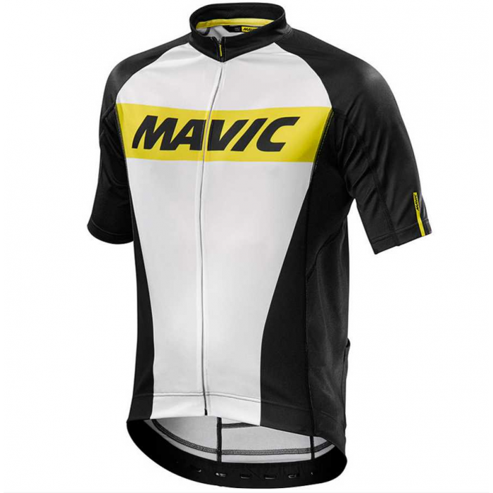 2016 Mavic Fahrradtrikot Radsport weiß Schwarz 27O9O
