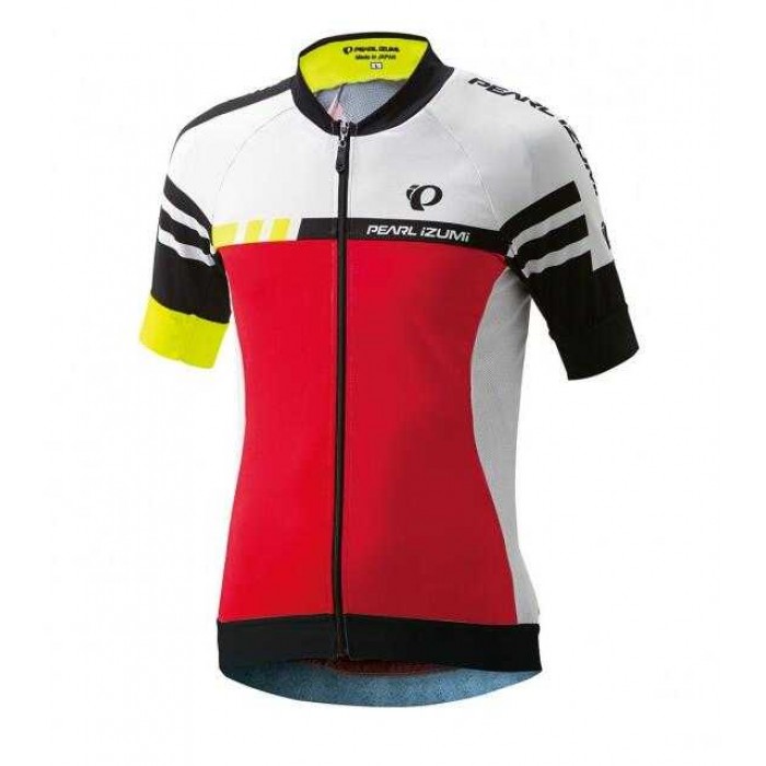 2016 Pearl izumi Korte Mouwen Rot weiß 2SG05