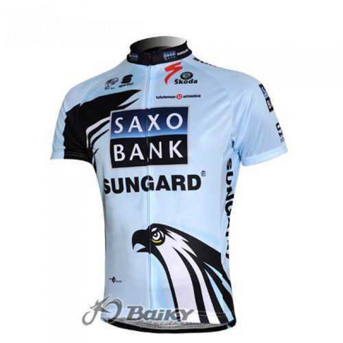 Saxo Bank Sungard Pro Team Fahrradtrikot Radsport weiß 1K595