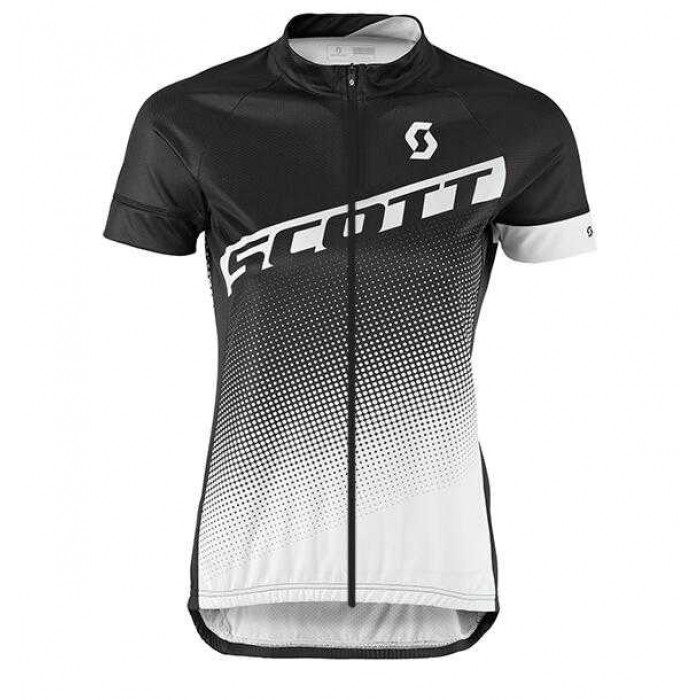 2016-2017 Scott Fahrradtrikot Radsport Trikot Schwarz weiß Damen DYCSY