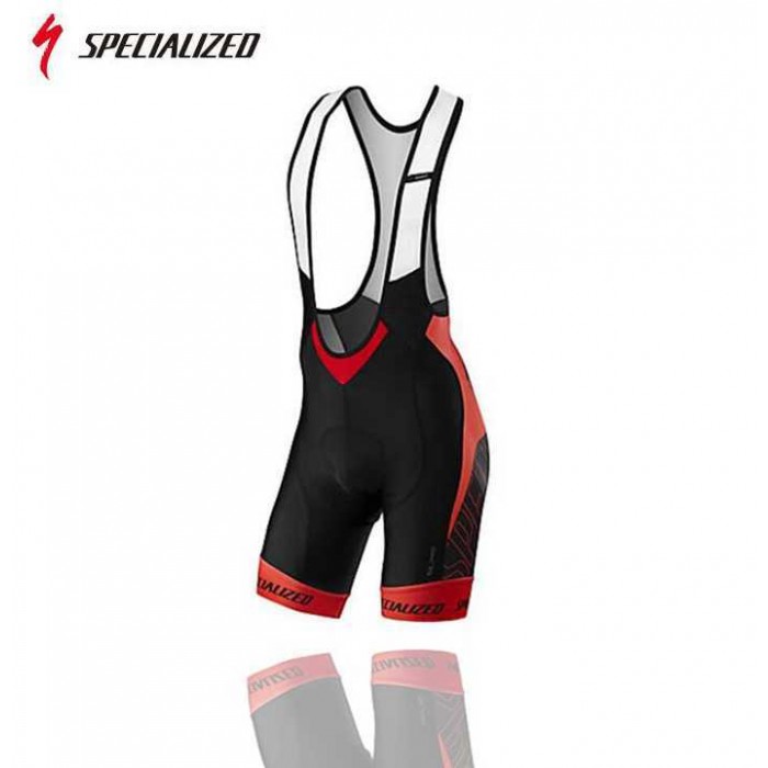 2016 Team Specialized Kurz Trägerhose Schwarz Rot IWLGE