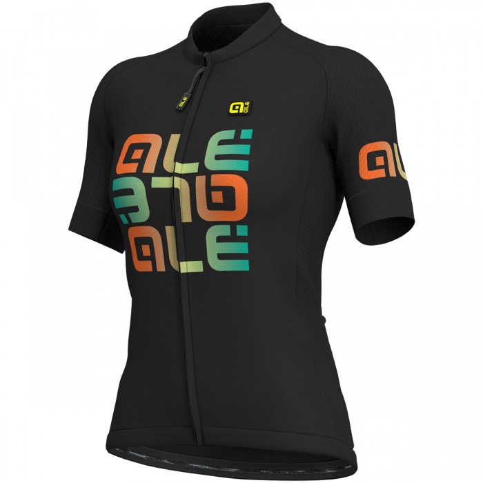 Damen Ale Solid Mirror-Schwarz Fahrradbekleidung Radtrikot A3016 Damen Ale Solid Mirror-Schwarz Fahrradbekleidung Radtrikot A3016