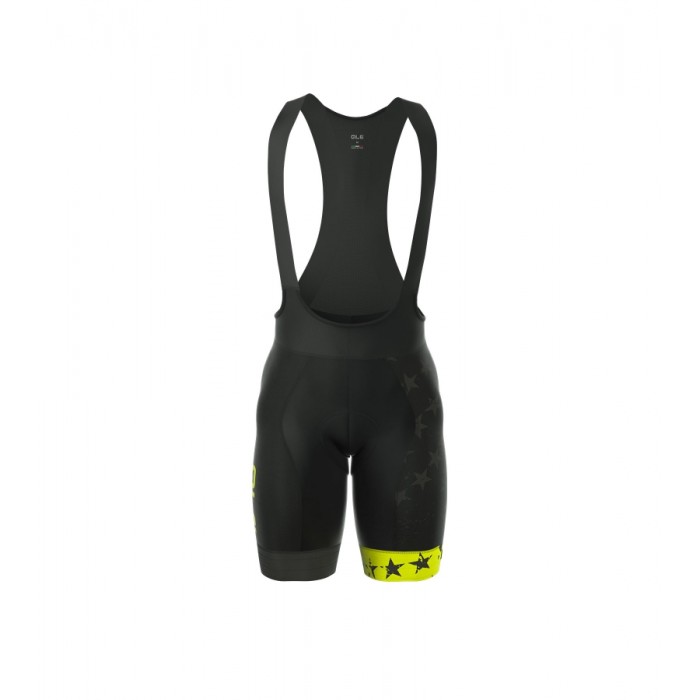 ALE PRR STARS Kurz Trägerhose FLUO gelb SCKSV