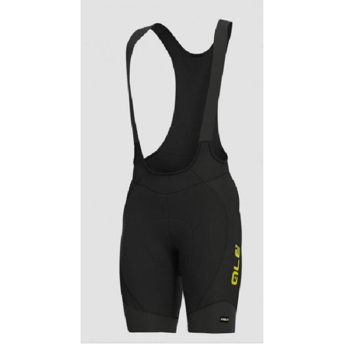 Ale R-ev1 Agonista 2 Trägerhose kurz schwarz-gelb-fluo Ale R-ev1 Agonista 2 Trägerhose kurz schwarz-gelb-fluo