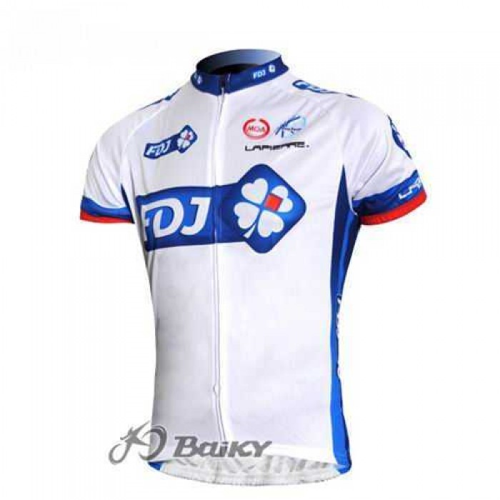 FDJ-BigMat Pro Team Fahrradtrikot Radsport weiß blau OS1UP