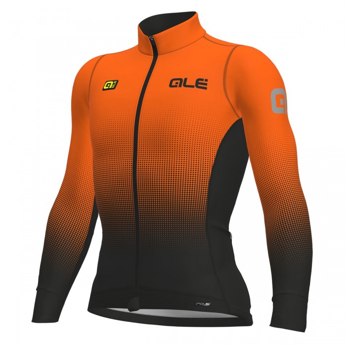 Ale PRS Dots DWR-oranje Fahrradbekleidung Radtrikot Langarm KDHCX Ale PRS Dots DWR-oranje Fahrradbekleidung Radtrikot Langarm KDHCX