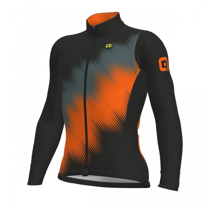 Ale Solid Pulse-grijs oranje Fahrradbekleidung Radtrikot Langarm T76MK Ale Solid Pulse-grijs oranje Fahrradbekleidung Radtrikot Langarm T76MK