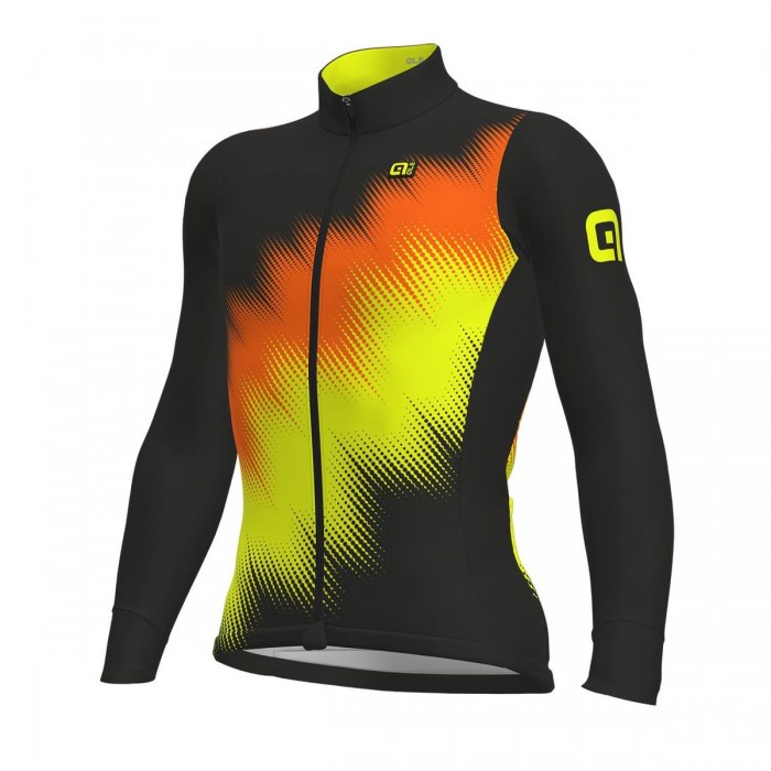 Ale Solid Pulse-oranje gelb Fahrradbekleidung Radtrikot Langarm LIO0X Ale Solid Pulse-oranje gelb Fahrradbekleidung Radtrikot Langarm LIO0X