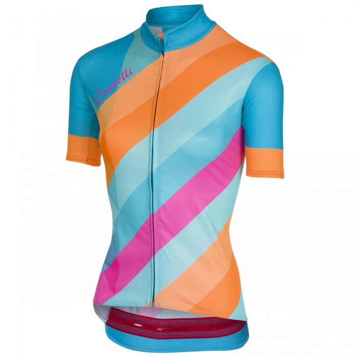 Castelli Prisma-Light Bleu Damen Fahrradbekleidung Radtrikot KDGU3 Castelli Prisma-Light Bleu Damen Fahrradbekleidung Radtrikot KDGU3