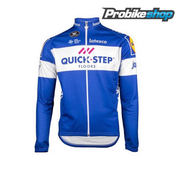 2018 Quick Step Floors blau Fahrradbekleidung Radtrikot Langarm ZAC64 2018 Quick Step Floors blau Fahrradbekleidung Radtrikot Langarm ZAC64