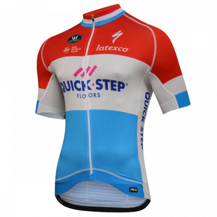 Quick Step Floors 2018 Luxembourg Champion Fahrradbekleidung Radtrikot WA4M2 Quick Step Floors 2018 Luxembourg Champion Fahrradbekleidung Radtrikot WA4M2