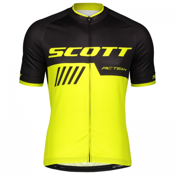 Scott RC TEAM 10 Fahrradbekleidung Radtrikot black/sulphur yellow VFHLW Scott RC TEAM 10 Fahrradbekleidung Radtrikot black/sulphur yellow VFHLW