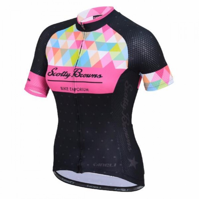Scotty Browns Pink Prism Kit Damen Fahrradbekleidung Radtrikot JWSRX Scotty Browns Pink Prism Kit Damen Fahrradbekleidung Radtrikot JWSRX