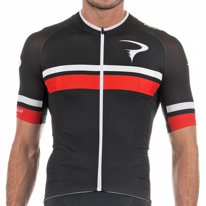 Pinarello Corsa Fahrradbekleidung Radtrikot Schwarz Rot P79NS Pinarello Corsa Fahrradbekleidung Radtrikot Schwarz Rot P79NS