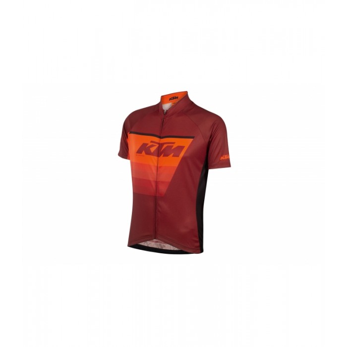 KTM FACTORY LINE schwarz/orange/rot 2020 Radtrikot kurzarm
