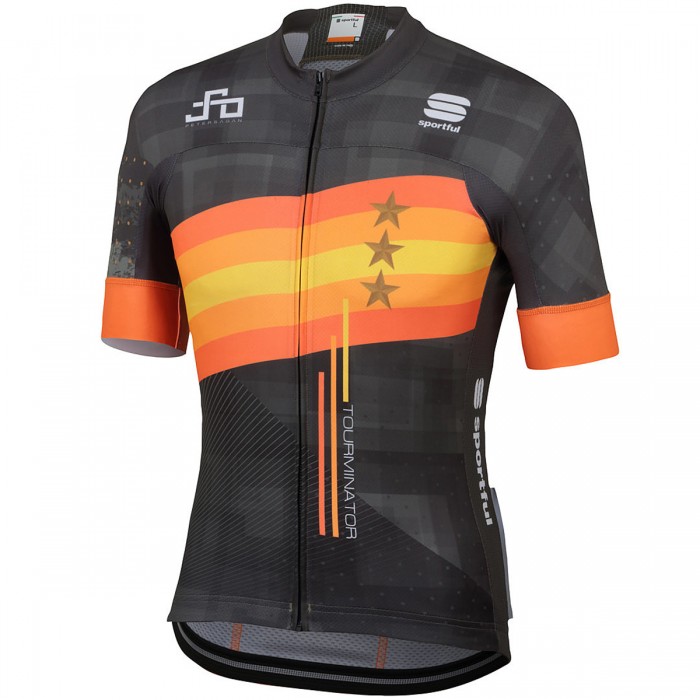 Team Sagan Stars 2019 black Fahrradbekleidung Radtrikot YH263