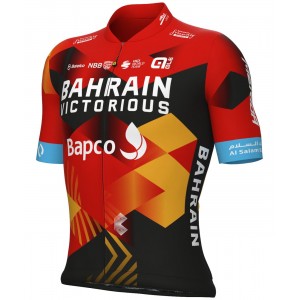 Bahrain Victorious 2023 Set(Kurzarmtrikot+Trägerhose)-ALE Radsport-Profi-Team Bahrain Victorious 2023 Set(Kurzarmtrikot+Trägerhose)-ALE Radsport-Profi-Team