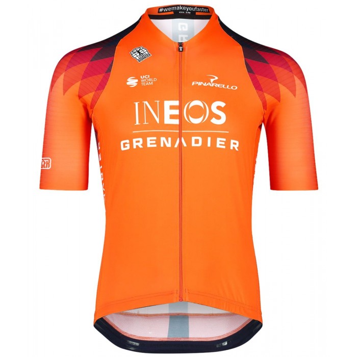 INEOS GRENADIERS 2023 training edition ICON Radtrikot kurzarm(langer RV)-Radsport-Profi-Team INEOS GRENADIERS 2023 training edition ICON Radtrikot kurzarm(langer RV)-Radsport-Profi-Team