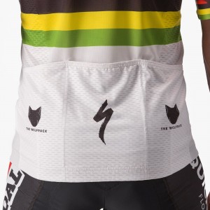 Soudal Quick-Step Straßenrad Weltmeister Regenbogentrikot 2023 Competizione Radtrikot kurzarm-Radsport-Profi-Team Soudal Quick-Step Straßenrad Weltmeister Regenbogentrikot 2023 Competizione Radtrikot kurzarm-Radsport-Profi-Team