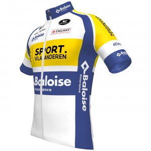 Sport Vlaanderen-Baloise 2022 Radtrikot kurzarm-Radsport-Profi-Team Sport Vlaanderen-Baloise 2022 Radtrikot kurzarm-Radsport-Profi-Team