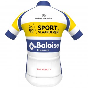 Sport Vlaanderen-Baloise 2022 Radtrikot kurzarm-Radsport-Profi-Team Sport Vlaanderen-Baloise 2022 Radtrikot kurzarm-Radsport-Profi-Team