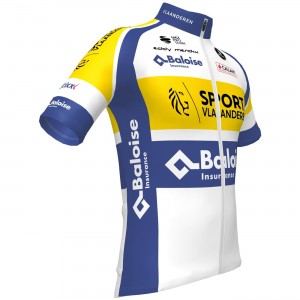 Sport Vlaanderen-Baloise 2022 Radtrikot kurzarm-Radsport-Profi-Team Sport Vlaanderen-Baloise 2022 Radtrikot kurzarm-Radsport-Profi-Team